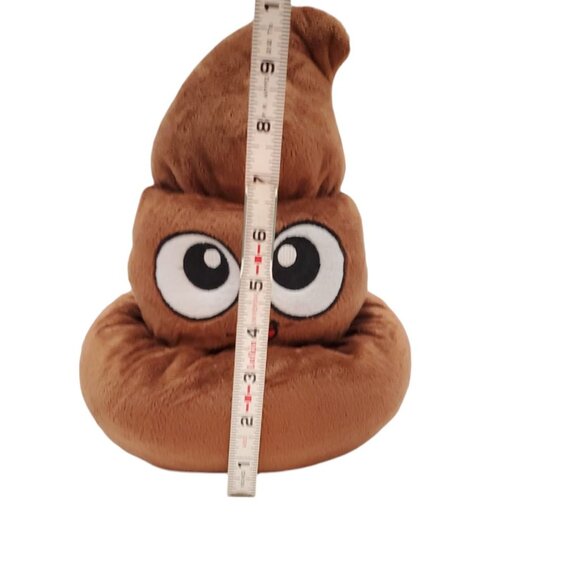 Funny Poop Emoji Plush Toy 9" By Fiesta Brown good condition - Picture 3 of 7